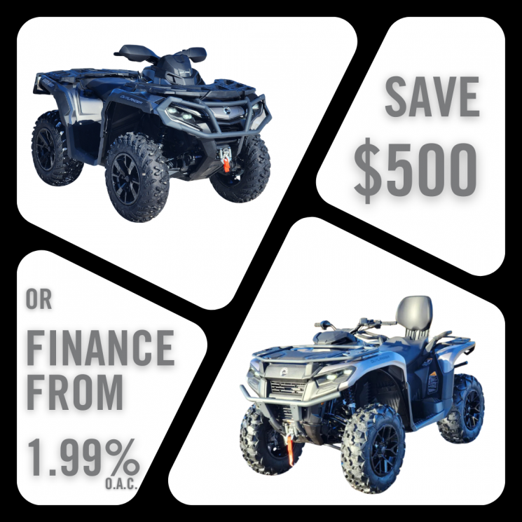 Save $500 or Financing as low as 1.99% on Select 2024 ATVs